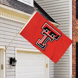 BSI PRODUCTS, INC. - Bandera Texas Tech Red Raiders de 3 x 5 pies con ojales de latón resistentes - TT Football & Basketball Pride - Alta durabilidad - Diseñado para uso en interiores o exteriores - Gran idea de regalo