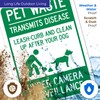 Sigo Signs Pet Waste Leash-Curb and Clean Up After Your