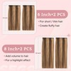 SEGO 4 Pcs Clip in Short Hair Extensions Real Human