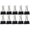 Rapesco FBC410B1 Foldback Clips 41 mm Large - Black [Pack