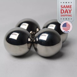 PGN Bearings (4) 1-1/2" Inch Chrome Steel Bearing Balls (G25 Precision - AISI 52100)