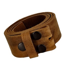 Wolfszeit Borgin Replacement Belt for Buckles and Buckles Made of Buffalo Leather, Brown used