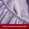 Mellanni King Size Fitted Sheets - All Around Elastic -