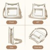 Missnine Clear Crossbody Bags for Women Stadium Approved Clear Purse