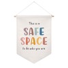 Safe Space Pennant, Classroom Wall Flag, Kids Playroom Fabric Wall