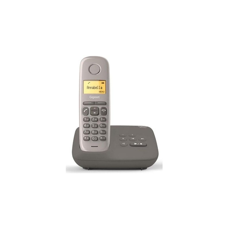 Gigaset AL170A Solo Cordless DECT/Gap Answering Machine, Taupe