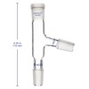 Labasics 3 Way Distilling Adapter with 14/20 Joints for Distillation