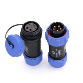 ZBLZGP WEIPU SP21 5 Pin SP2110/P+SP2111/S Industrial Plastic IP68 Male Plug Female Socket Waterproof Connector In-line Cable Wire Aviation Connectors