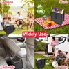 Foldable Car Trash Can HADEEONG Hanging Automotive Garbage Can Car