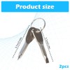 4 Piece Mini Screwdriver Set, Portable Flathead & Phillips Keychain