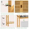 VIAGDO Over The Toilet Storage Cabinet, Tall Bathroom Cabinet Organizer