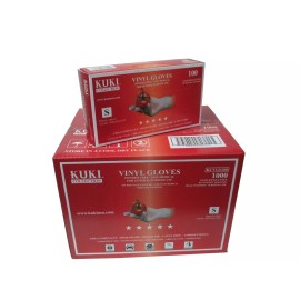 Kuki Collection Disposable Vinyl Gloves - Small - Case of 1000 - Kuki Collection