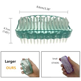 VONYA 2PCS Nail Brush for Cleaning Fingernails,Two-Sided Grip Hand Foot Nail Brush Set,For Cleaning Nails And Toes.