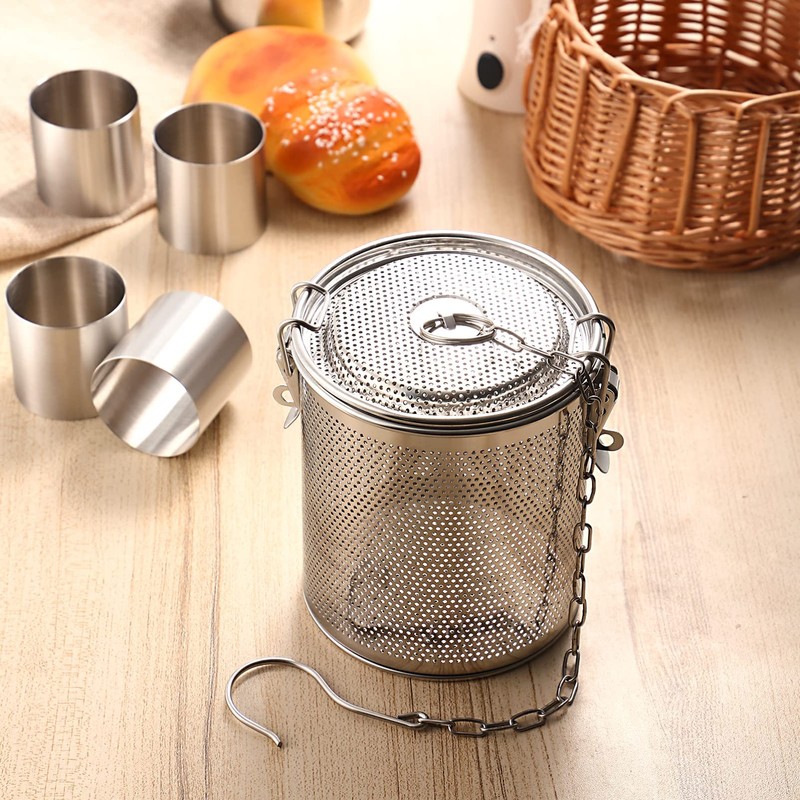zalati Spice Strainer 1.3L Food Strainer Spice Filter Stainless Steel