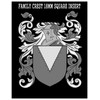 Mongan Family Crest Surname Coat of Arms Heraldry Engraved Letter
