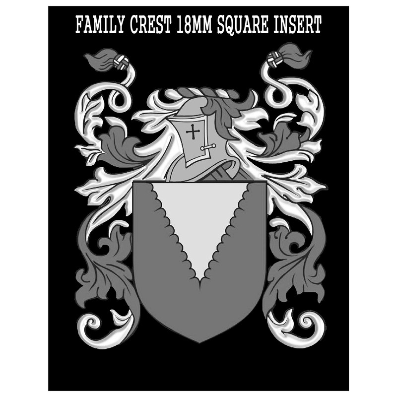 Mongan Family Crest Surname Coat of Arms Heraldry Engraved Letter