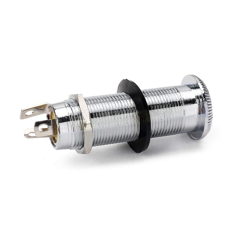 Alnicov Cylinder Clip End Pin Mono Panel Output Jack Socket