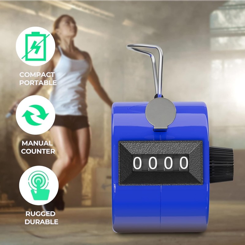 Coehaopike Clicker Counter Handheld,Tally Counter 4 Digital, Hand Counter Clicker
