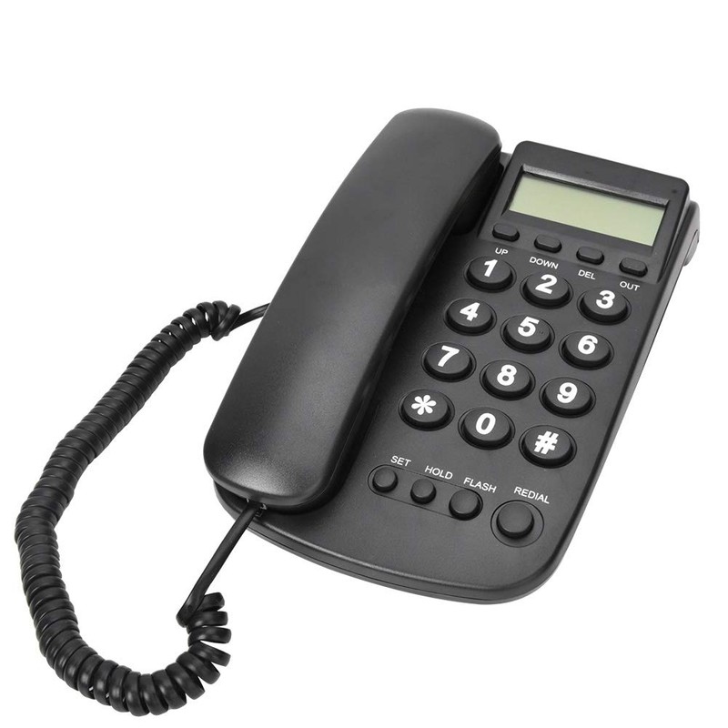 Bewinner Corded Telephone, Landline Phone with Answering Machine, Desktop Wall