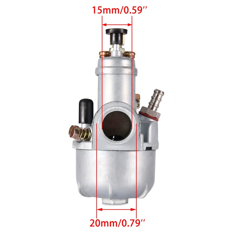 WOOSTAR 15mm Carburetor Bing Style Replacement for Puch Maxi Sport