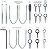 maxxcount Release Shackle and Mounting Set 20-Piece in Plastic Folder,