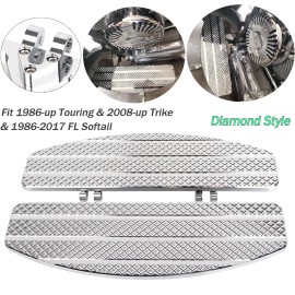 Unbranded Driver Stretched Floorboards For Harley Touring Road Street Glide KING Softail