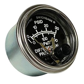 Murphy by Enovation Controls 20DP-K-30 Differential Pressure Swichgage w/Rigid Contact (05090097)