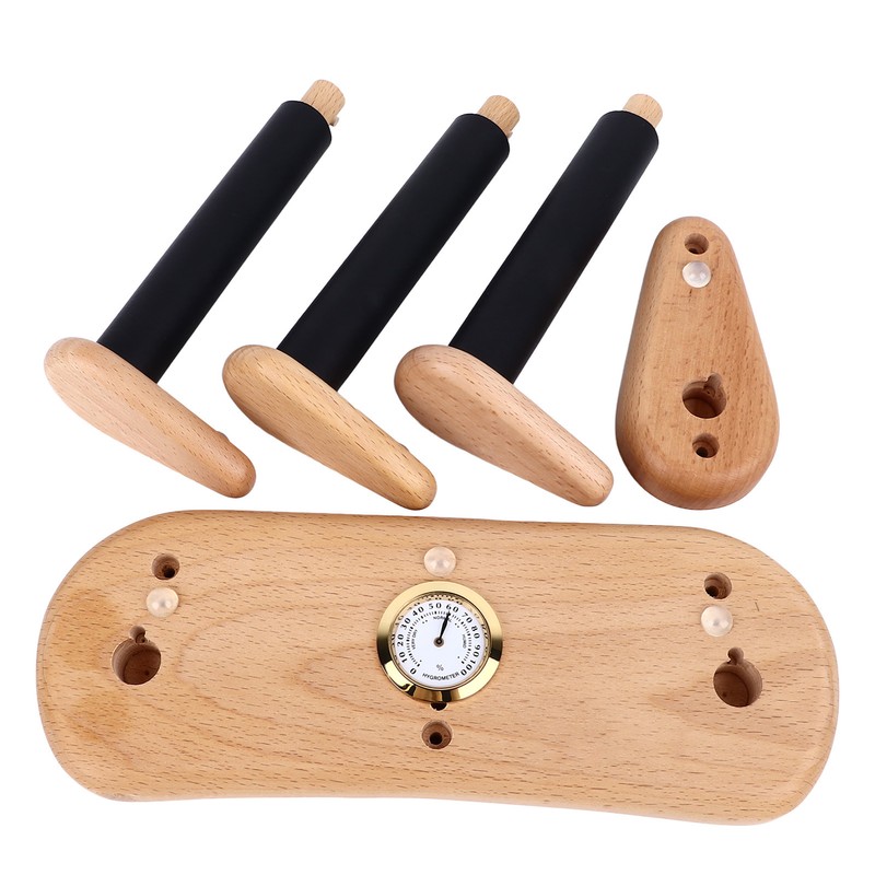 Wood Electric Guitar Wall Mount Horizontal Universal Space Saving Split