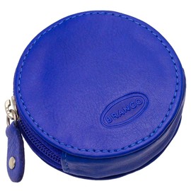 Leather Coin Purse Mini Men's Women's Purse Party Purse Mini Purse 111 Cowhide Diameter 6.5 cm Various Colours Black, Brown, Natural, Blue Royal Blue, Red, Green, royal blue