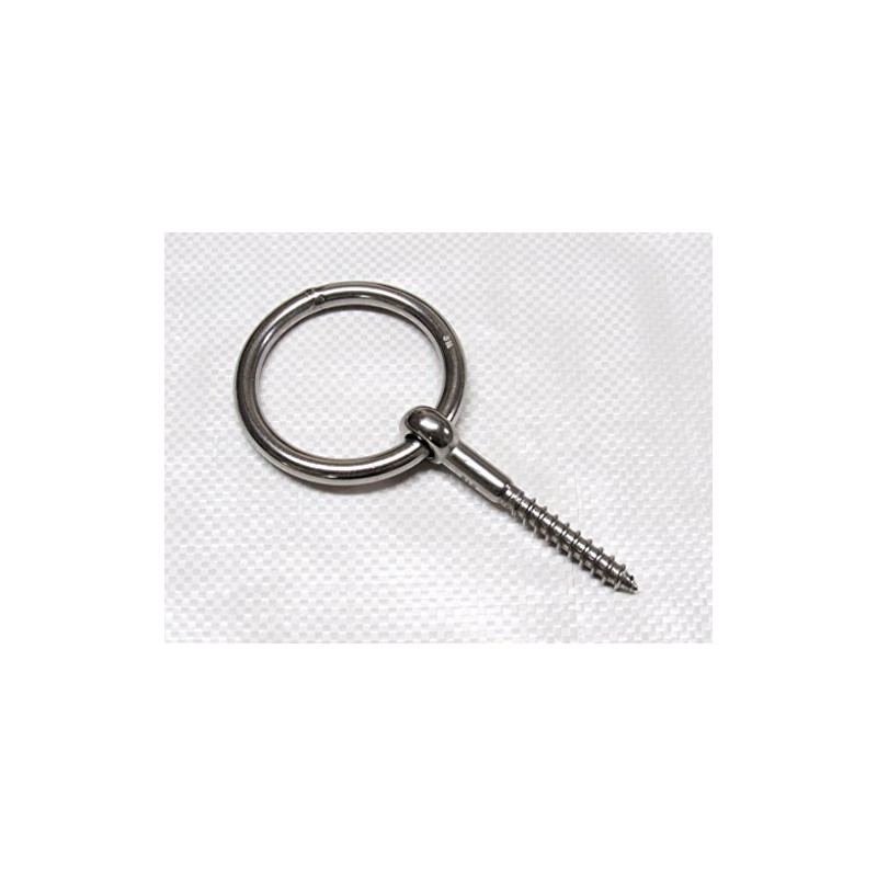 Ring Bolt Stainless Steel with Lag Thread 4MM (Wood Screw)