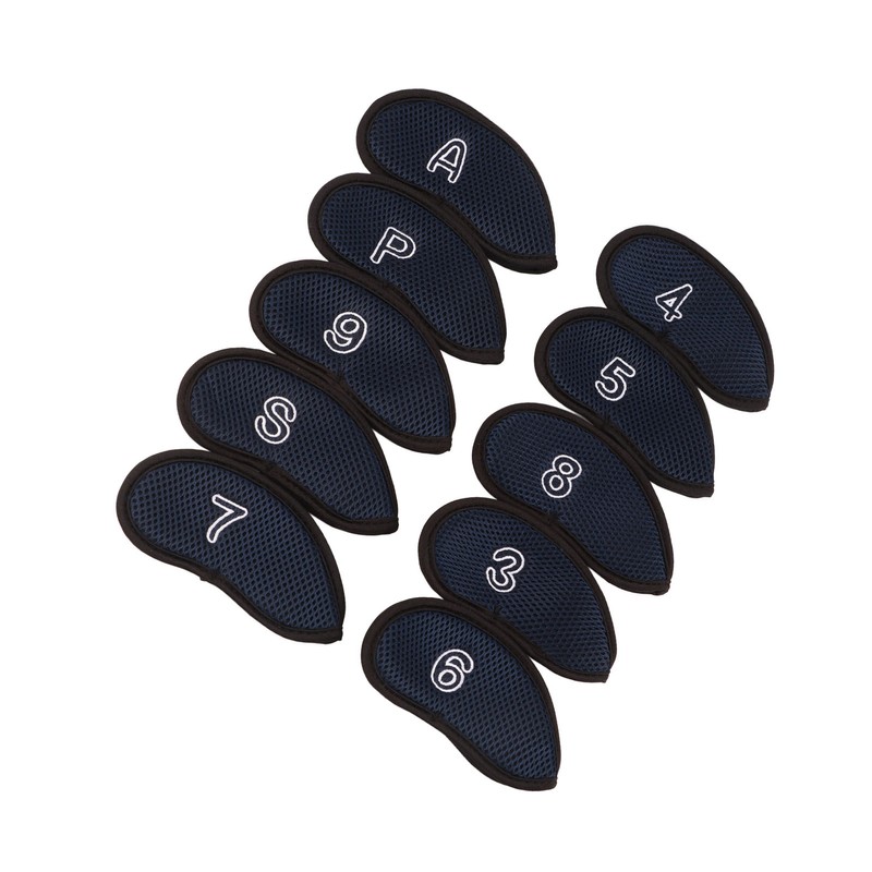 10pcs Golf Iron Covers Set with Numbers Waterproof Golf Head