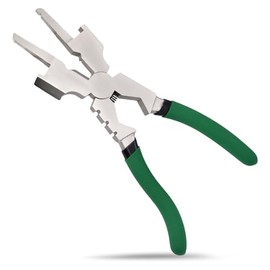 INJOYTEC 8-Inch MIG Welding Pliers Nozzle Cleaner Rounded Hammer Face Multi-Function Tempered Wire Cutter Ergonomic Handle 55 Steel for Welding Electrical Mechanical Maintenance and Home DIY Projects