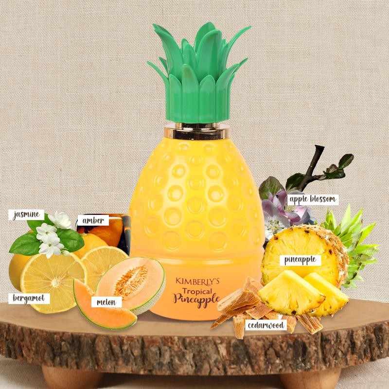 Kimberly Tropical Pineapple Eau De Parfum Natural Spray Perfume for