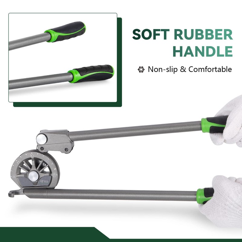 Antstone 1/2” OD Tubing Bender Roller Type Pipe Bender 180°