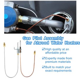 XYWZV RV Water Heater Parts - Replacement Jade Pilot Assembly and Thermocouple Kit for Atwood 91603 Water Heaters | Compatible with Dometic Atwood 91603 RV, Camper, Trailer Water Heaters