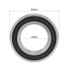 sourcing map Pack of 2 Grooved Ball Bearings 6007-2RS Z2