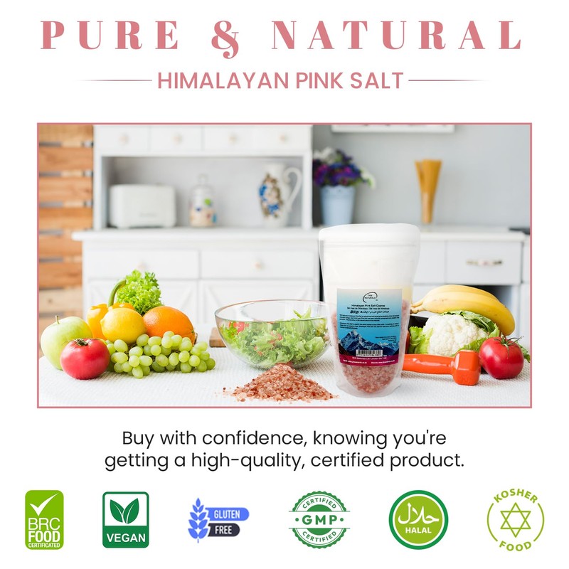 TKS Premium Himalayan Pink Salt - Coarse Grain for Grinder