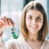 2 Pieces of Sequined Dinosaur Keychains, Creative Keychains, Bag Pendants,