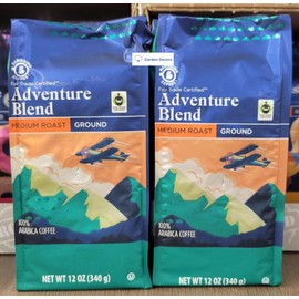 Barissimo Adventure Blend Medium Roast Ground Coffee 12oz 340g (Two Bags)