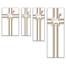 Trinity Church Supply All Seasons Series Banner Heavenly Sanctuary Christian Religious Banners, Soulful Sanctuary Christian Church Banners, Lamb of God, 2ft x 6ft
