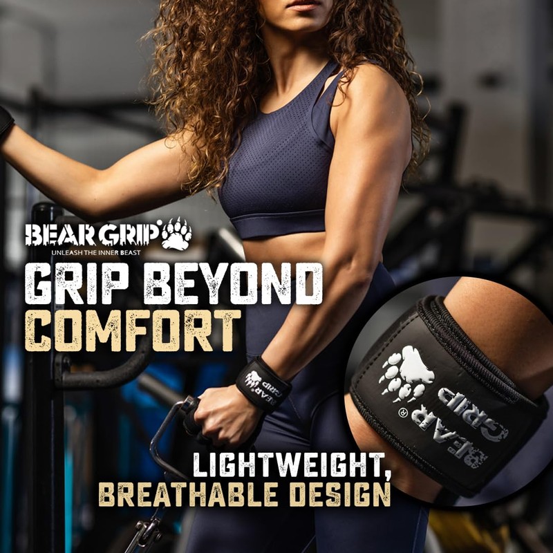 BEAR GRIP - Open Workout Gloves for Crossfit, Bodybuilding, callisthenics,