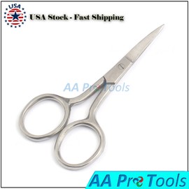 AA Pro Mustache & Beard Trimming Scissors 4" Hair, Beard, Ear, Eyebrows, Moustache Nose