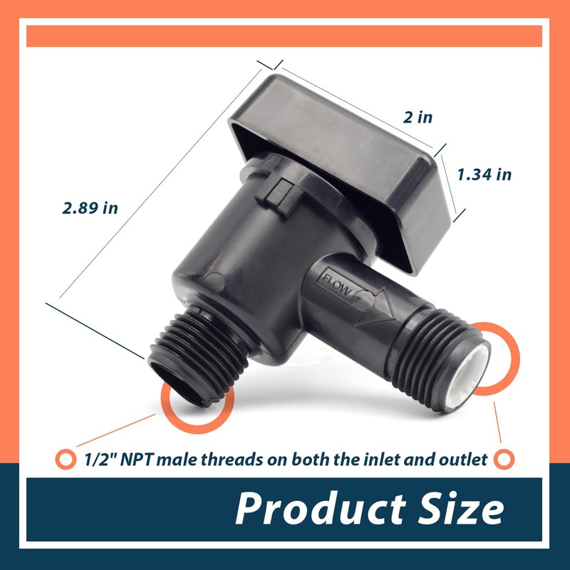 RV Vacuum Breaker Check Valve Fit for b&b Model 571