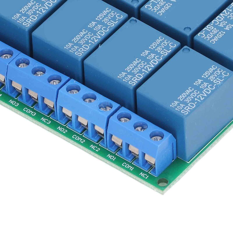 8 Channel Relay Module DC12V UART Serial Port Switch PLC