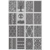 CONCHLERY 16 Sheets Tree Clay Texture Mat Lace Element 4x2.6