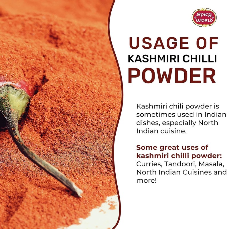 Spicy World Kashmiri Chili Powder 2 Ounce bag | All