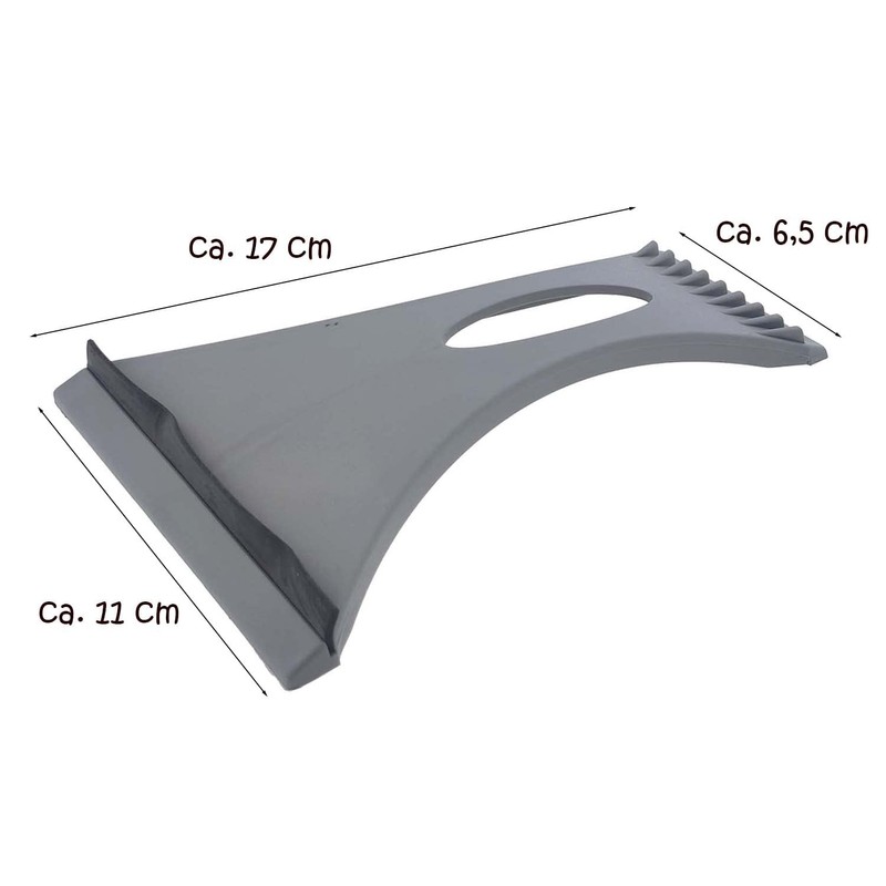 varivendo Ice Scraper with Rubber Lip (Grey)