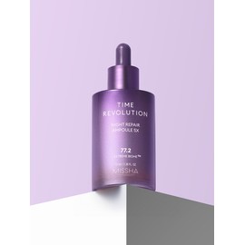 [Missha] Time Revolution Night Repair Purple Ampoule 5X 70ml / [미샤] 타임 레볼루션 나이트 리페어 보랏빛 앰플 5X 70ml