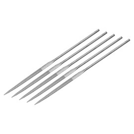multicomp PRO Needle File Set, 5 Piece, Cross, 160mm Length, 3mm OD, High Carbon Steel