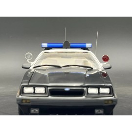 LED Ready Lightbar 1/18 LED Ready Jetsonic Lightbar Blue Clear FHP Florida Highway Patrol Police